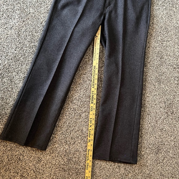 VTG Men’s Levi’s Polyester Pants W36 L30 Pleated Brown - Picture 6 of 8